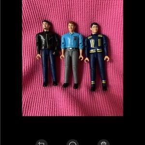 Bruder Bworld Fireman Biker Policeman lot of 3 action figure dollhouse Toy